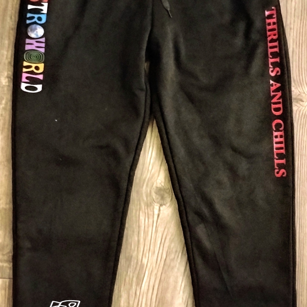 Cactus Jack Black Sweatpants with Tapered Fit